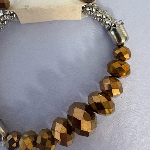 My Style Stretch Beaded Crystal Bracelet and Earrings - Picture 4 of 4